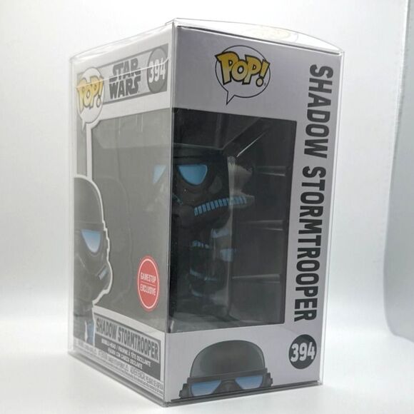 Funko Pop Star Wars Shadow Stormtrooper #394 GameStop Exclusive with Protector - Picture 2 of 4
